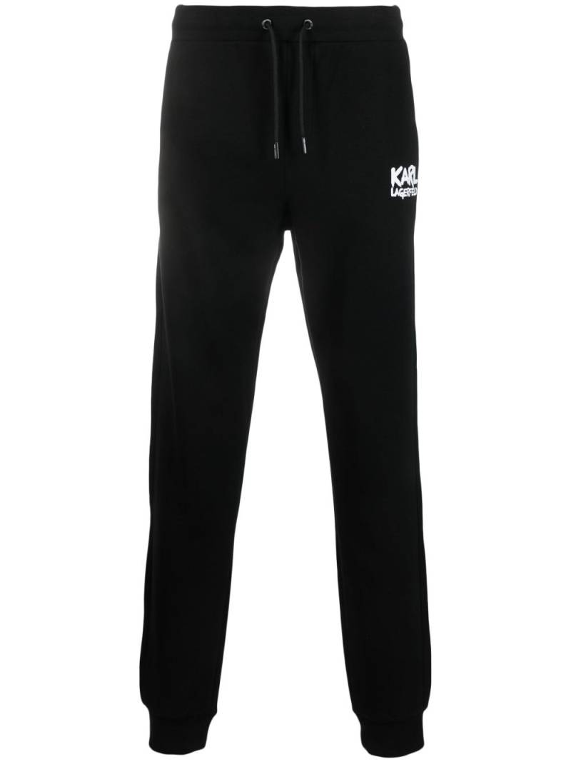 Karl Lagerfeld logo-print track pants - Black von Karl Lagerfeld