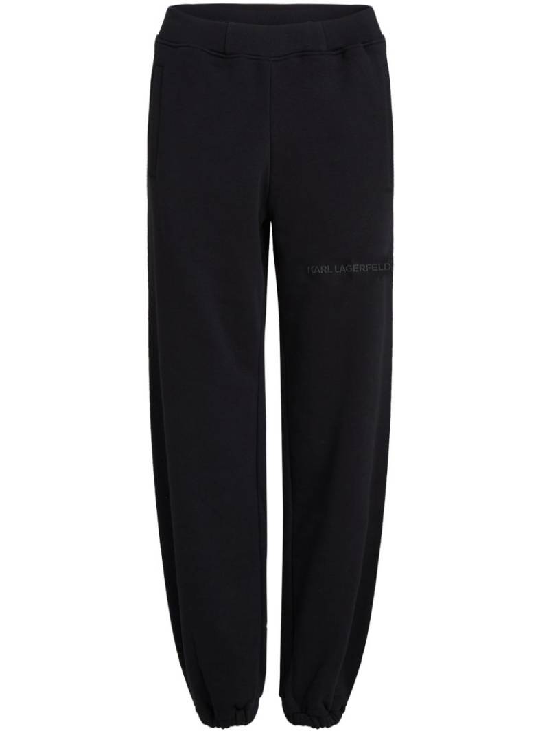 Karl Lagerfeld logo-print track pants - Black von Karl Lagerfeld