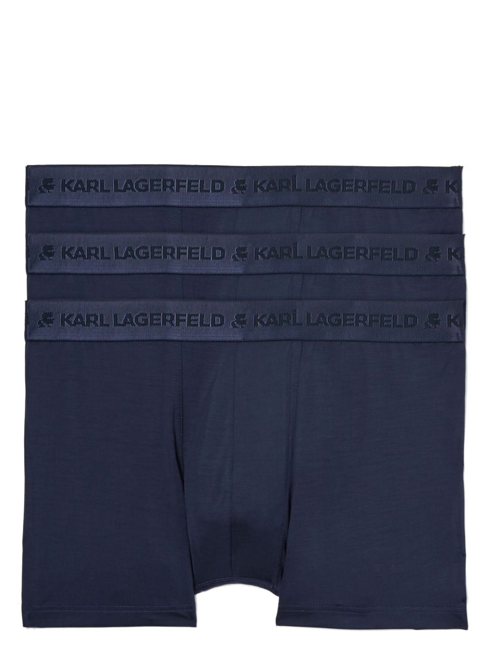 Karl Lagerfeld logo-print waistband boxers set - Blue von Karl Lagerfeld