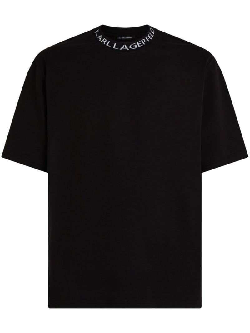 Karl Lagerfeld logo t-shirt - Black von Karl Lagerfeld