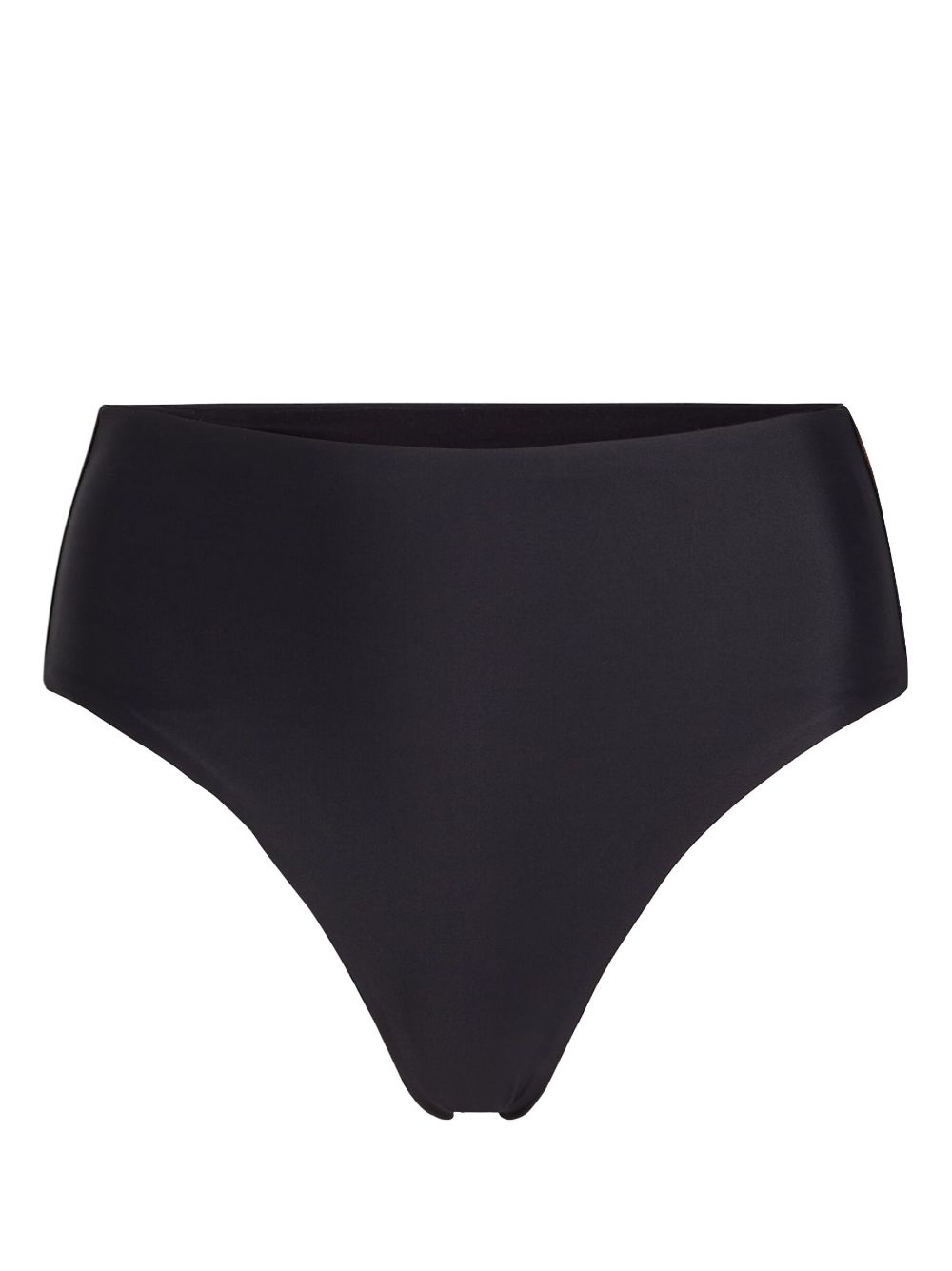 Karl Lagerfeld logo-tape high-waisted bottoms - Black von Karl Lagerfeld