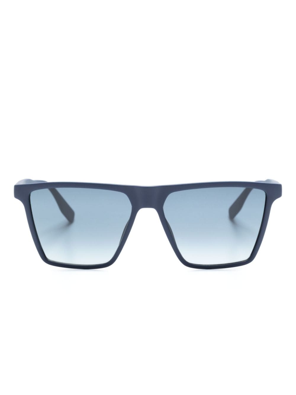 Karl Lagerfeld logo-tape rectangle-frame sunglasses - Blue von Karl Lagerfeld