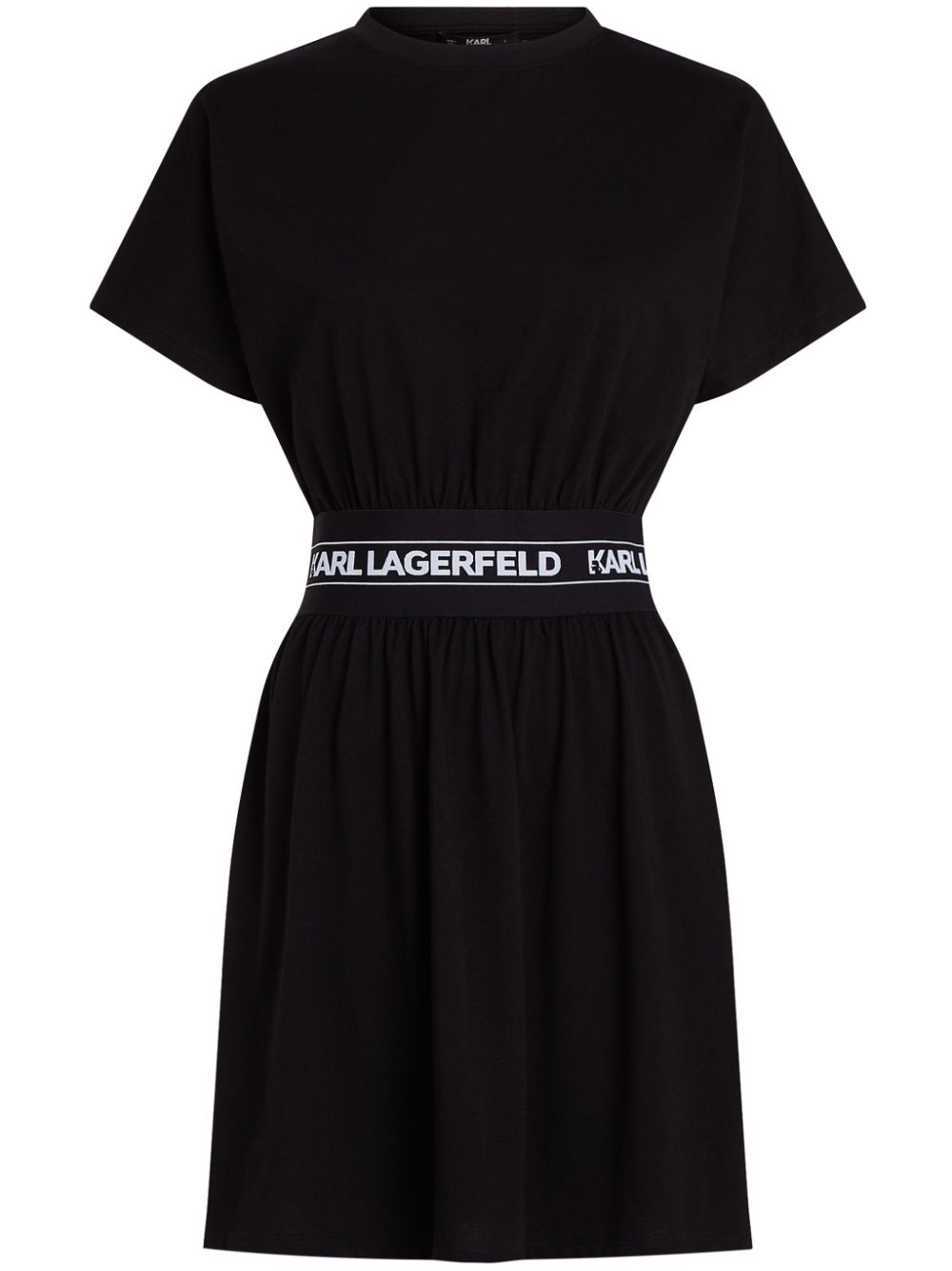 Karl Lagerfeld logo waistband T-shirt dress - Black von Karl Lagerfeld