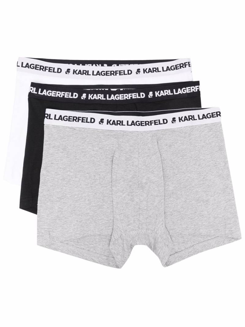 Karl Lagerfeld logo-waistband boxers (pack of three) - 900 von Karl Lagerfeld