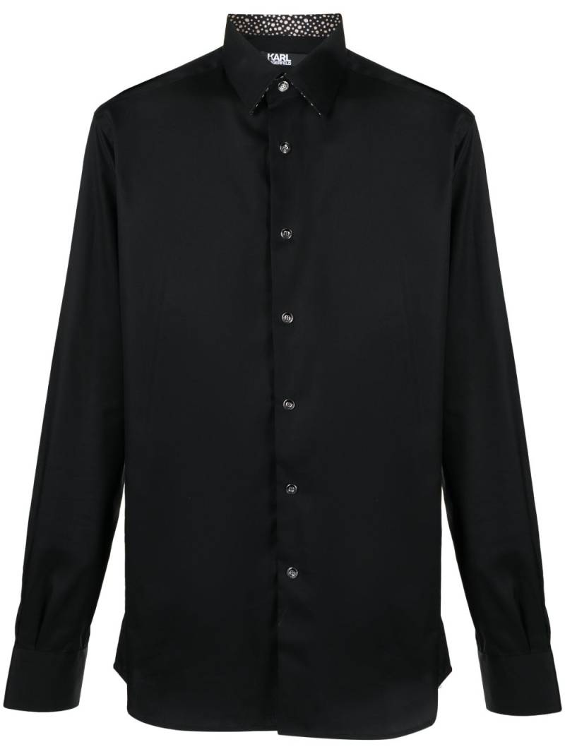 Karl Lagerfeld long-sleeve cotton shirts - Black von Karl Lagerfeld