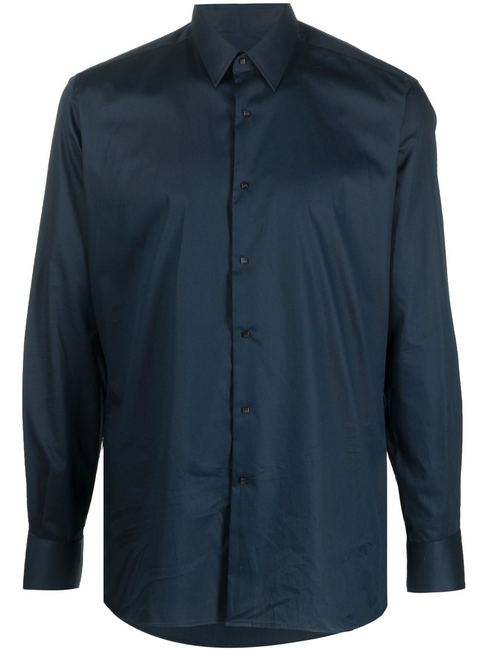 Karl Lagerfeld long-sleeved cotton shirt - Blue von Karl Lagerfeld