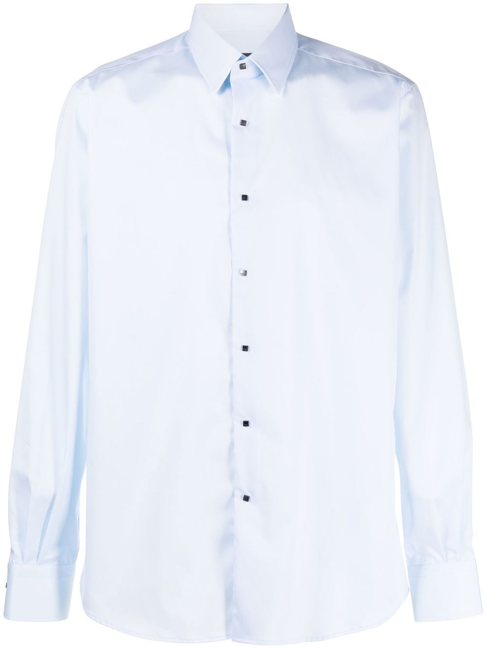 Karl Lagerfeld long-sleeved cotton shirt - Blue von Karl Lagerfeld