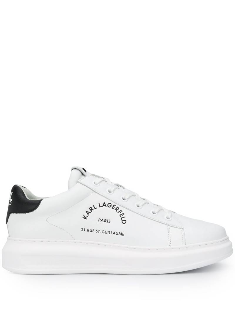 Karl Lagerfeld Rue St-Guillaume Kapri leather sneakers - White von Karl Lagerfeld