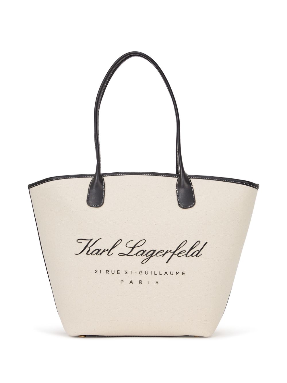 Karl Lagerfeld medium Hotel Karl canvas tote bag - Neutrals von Karl Lagerfeld