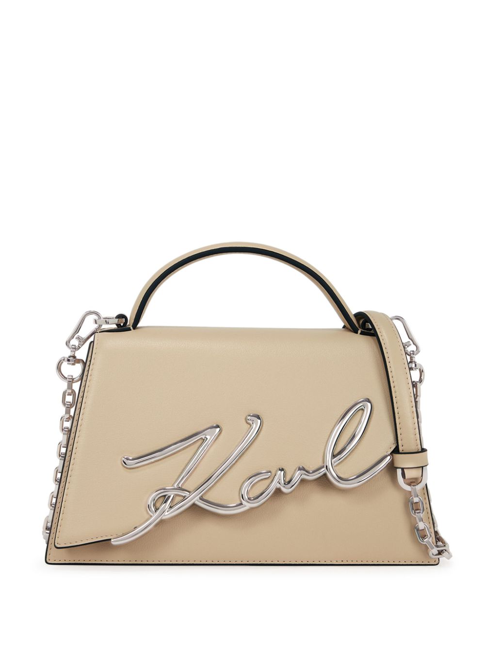 Karl Lagerfeld medium K/Signature cross body bag - Neutrals von Karl Lagerfeld