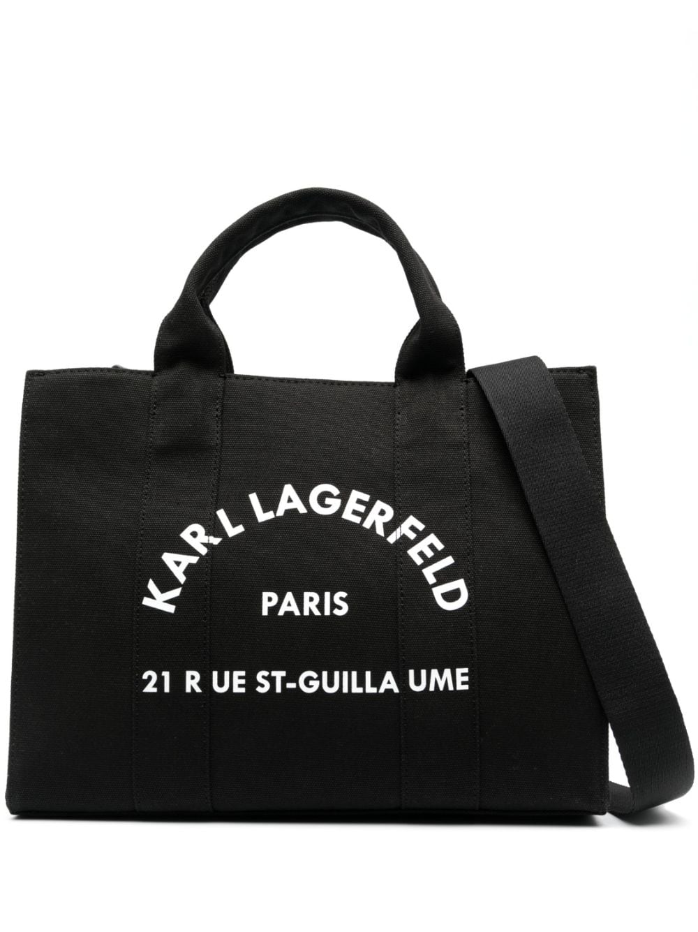 Karl Lagerfeld medium Rue St-Guillaume square tote bag - Black von Karl Lagerfeld