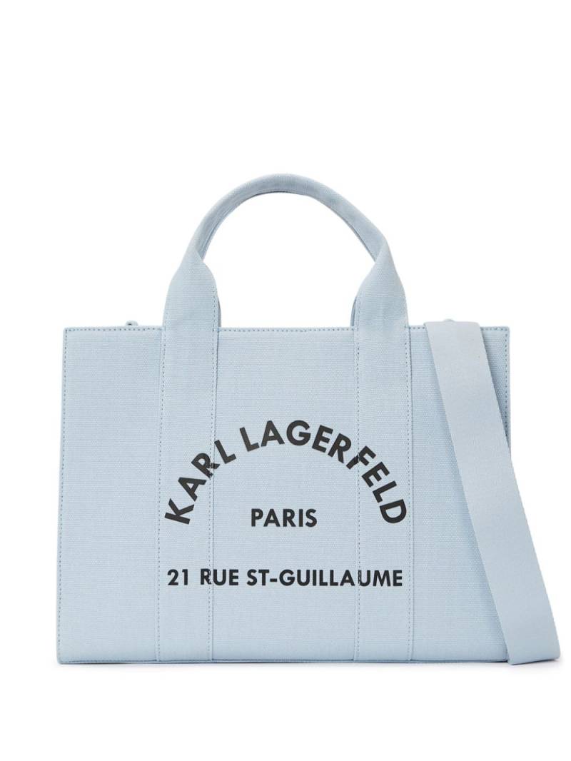 Karl Lagerfeld medium Rue St-Guillaume tote bag - Blue von Karl Lagerfeld