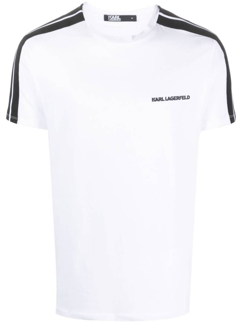 Karl Lagerfeld organic-cotton blend jersey T-shirt - White von Karl Lagerfeld