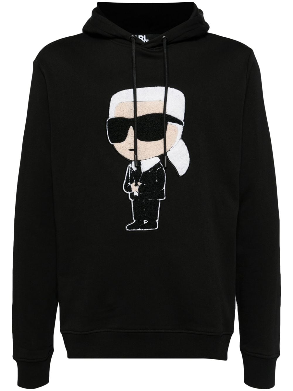 Karl Lagerfeld patch hoodie - Black von Karl Lagerfeld