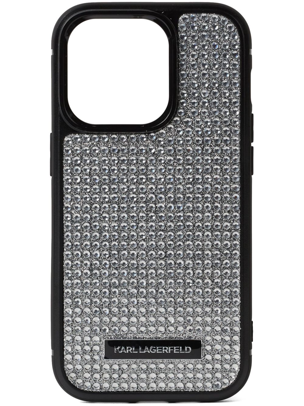 Karl Lagerfeld rhinestone-embellished iPhone 14 case - Silver von Karl Lagerfeld