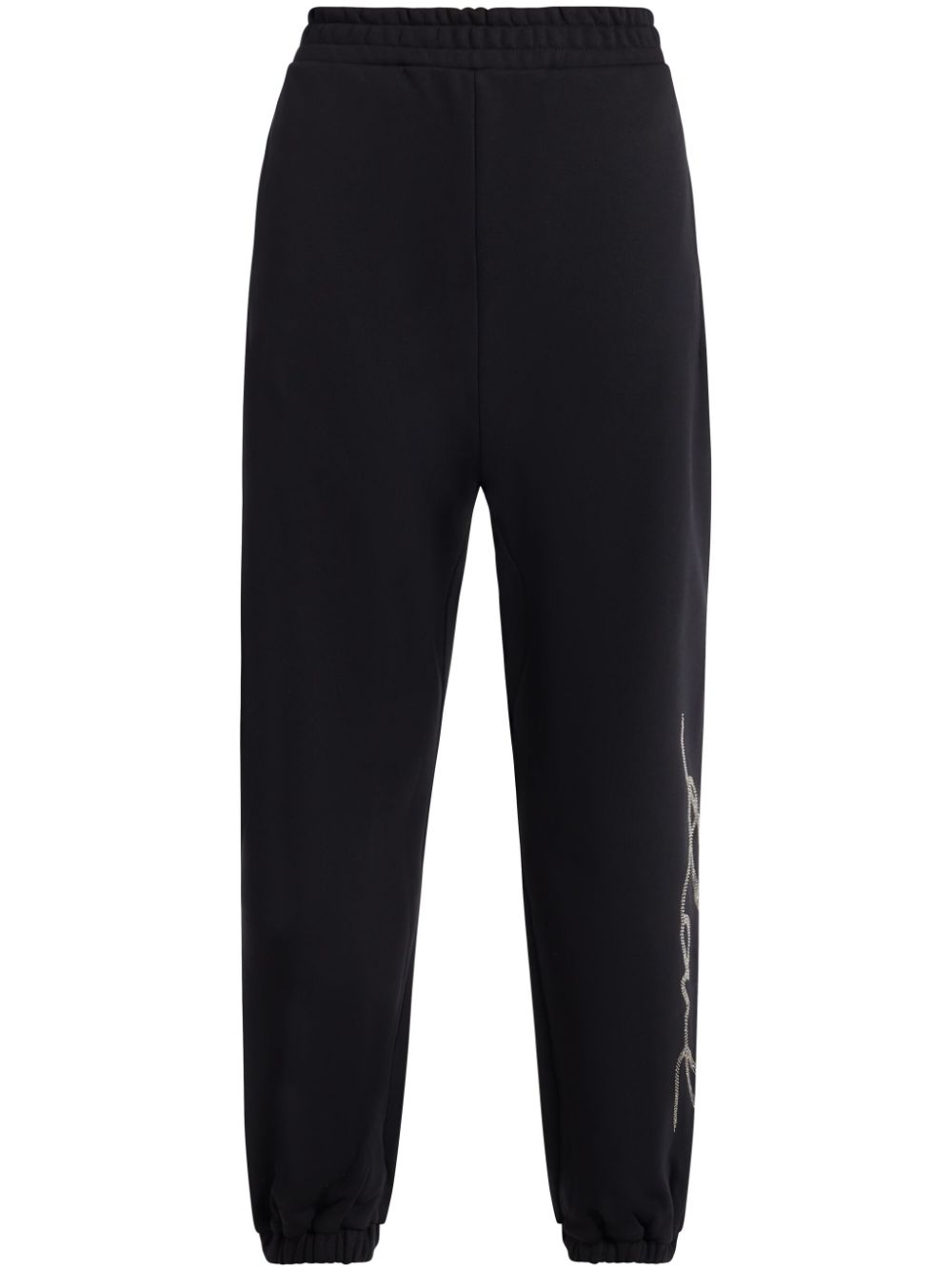 Karl Lagerfeld rhinestone-embellished track pants - Black von Karl Lagerfeld