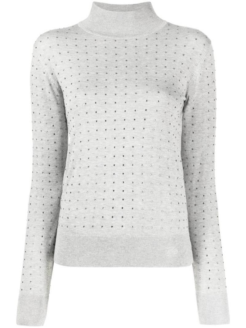 Karl Lagerfeld rhinestone open-back jumper - Grey von Karl Lagerfeld