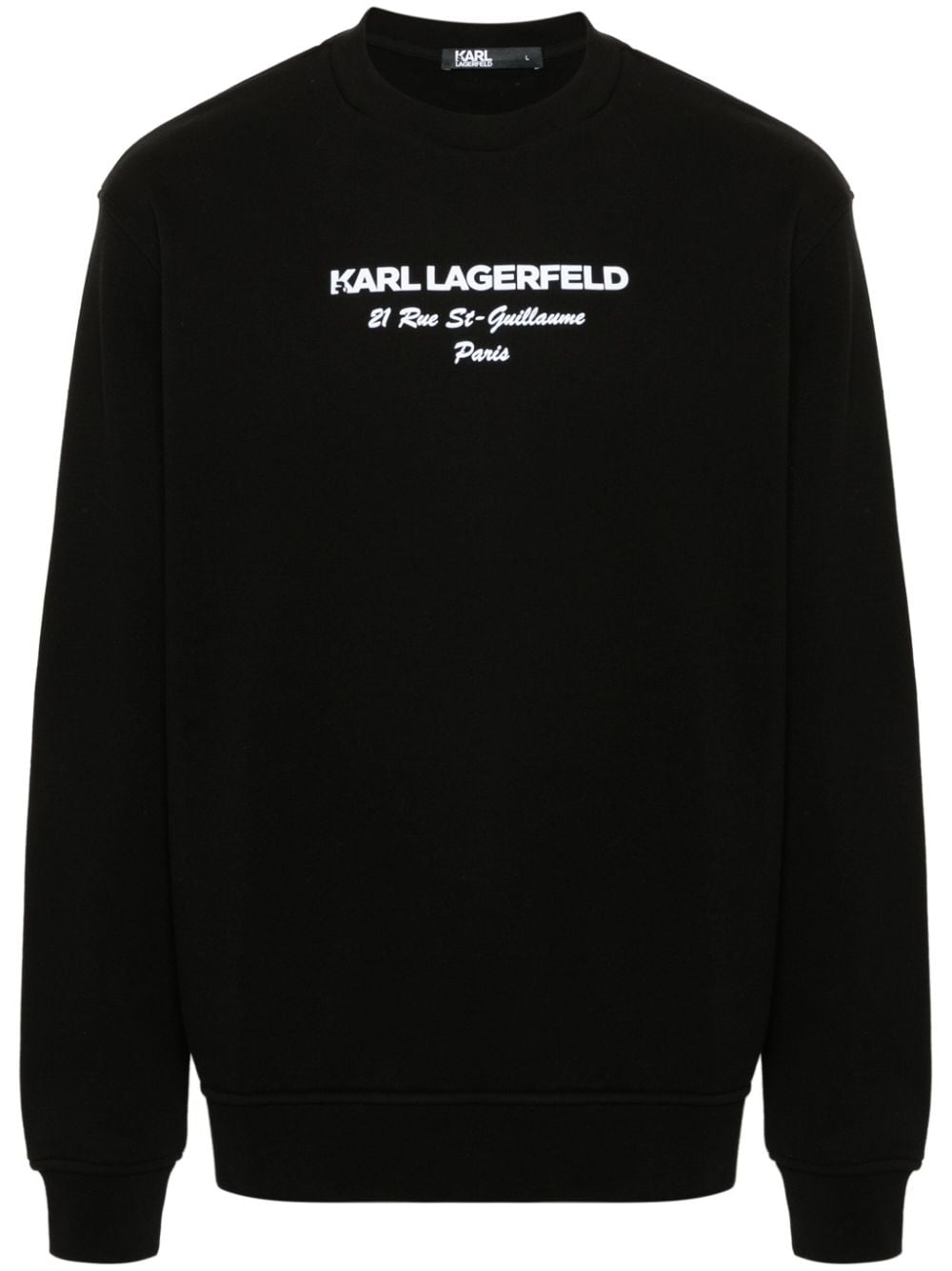 Karl Lagerfeld rubberised-logo sweatshirt - Black von Karl Lagerfeld