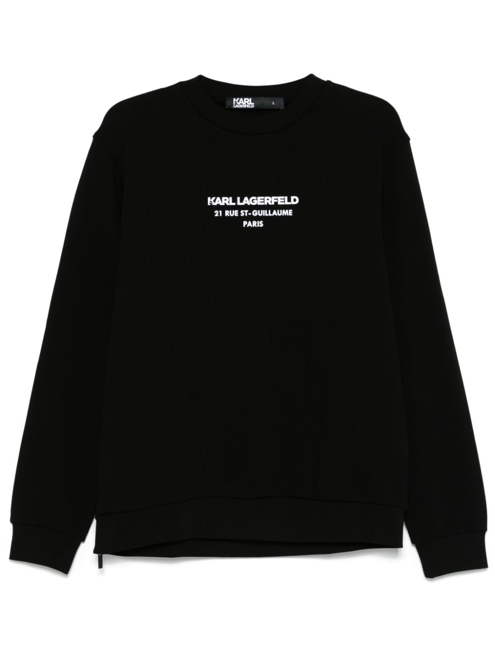 Karl Lagerfeld rubberised-logo sweatshirt - Black von Karl Lagerfeld