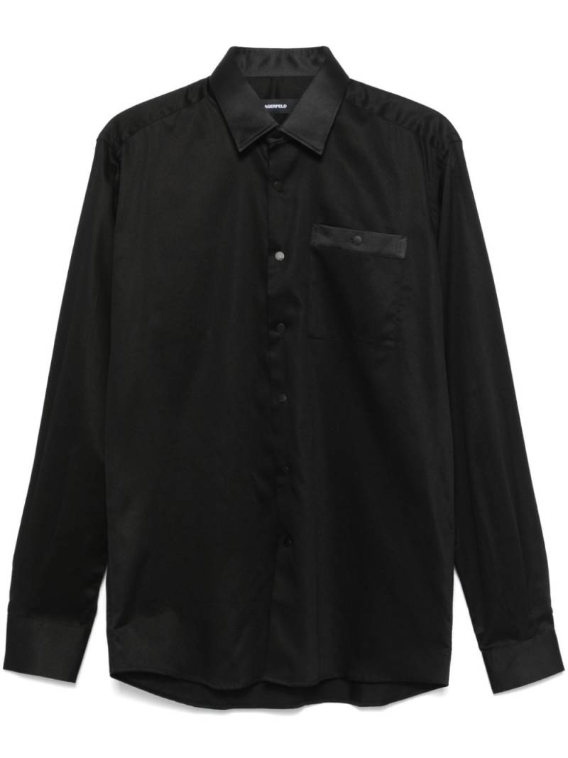 Karl Lagerfeld satin shirt - Black von Karl Lagerfeld