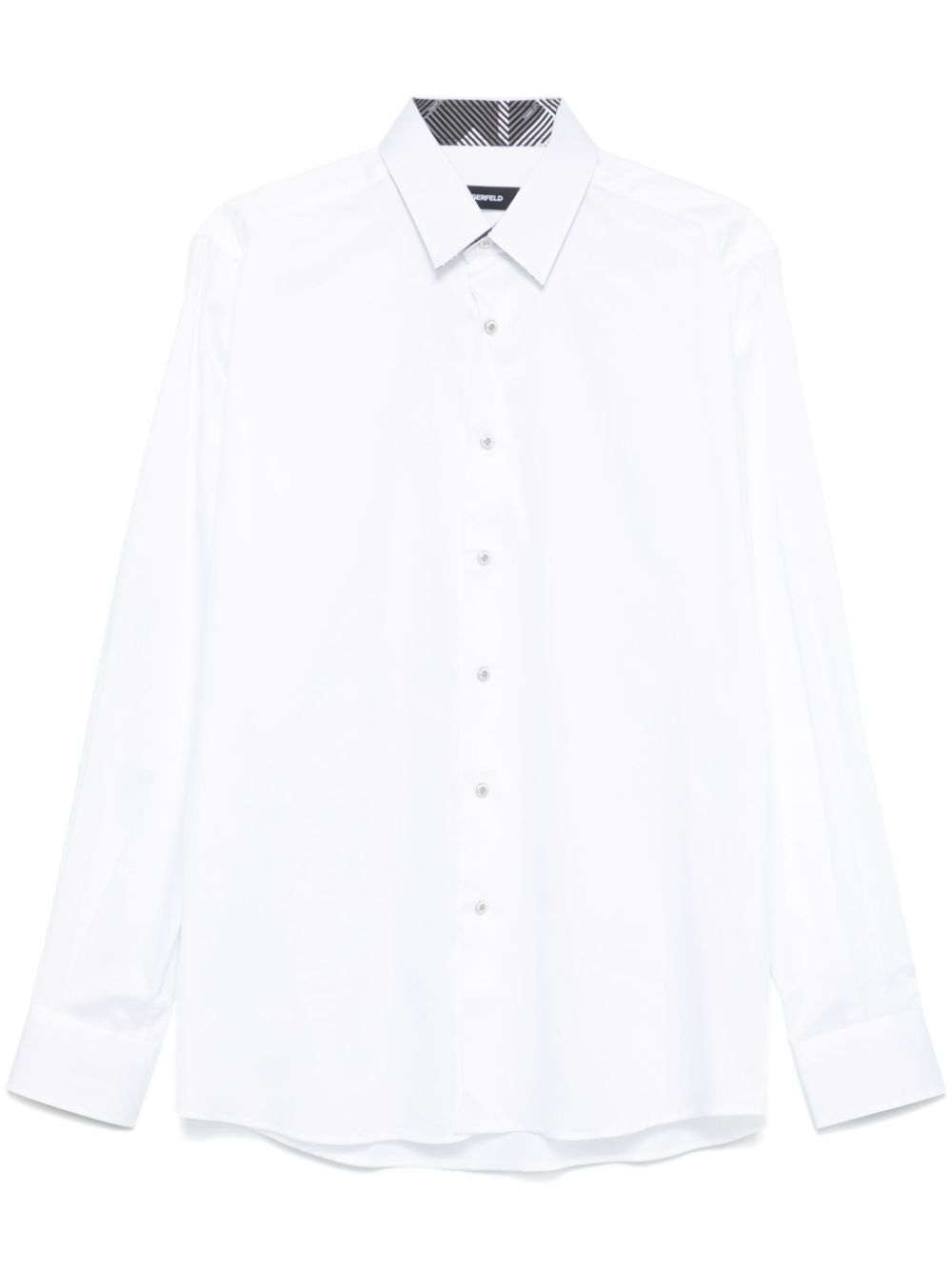 Karl Lagerfeld satin shirt - White von Karl Lagerfeld