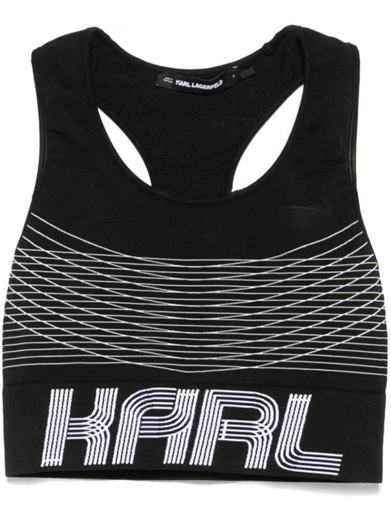 Karl Lagerfeld seamless sports bra - Black von Karl Lagerfeld