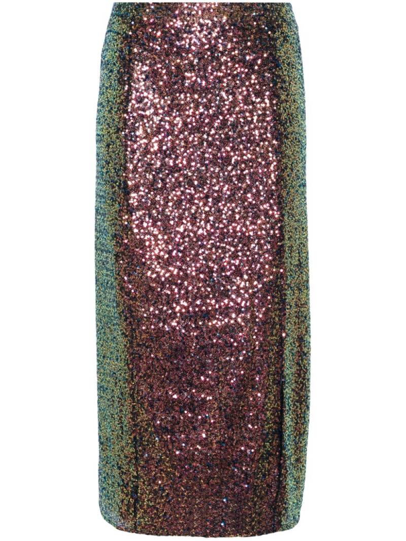 Karl Lagerfeld sequinned midi skirt - Multicolour von Karl Lagerfeld