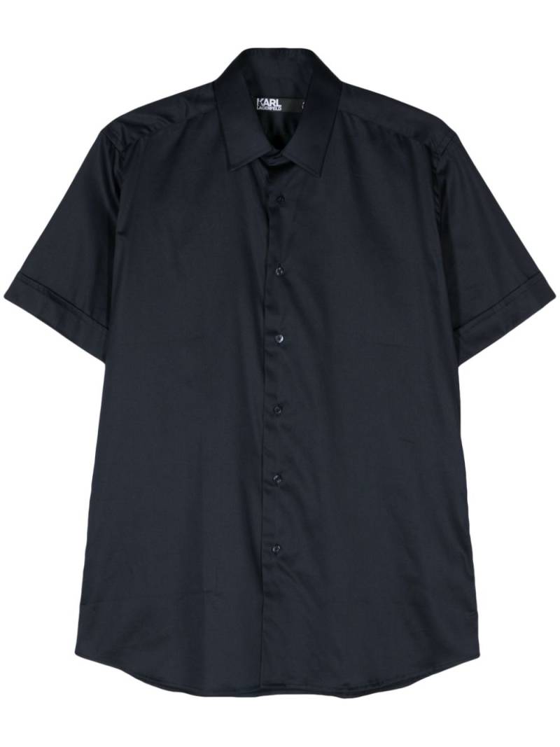 Karl Lagerfeld short-sleeve poplin shirt - Blue von Karl Lagerfeld