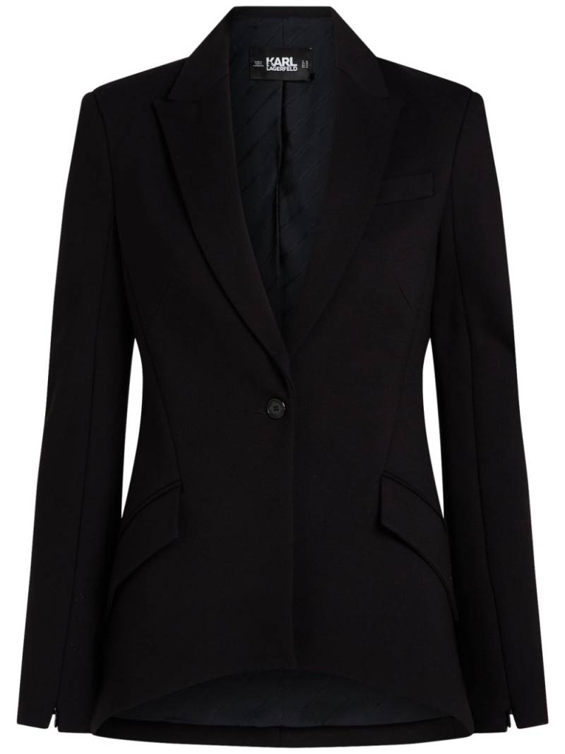 Karl Lagerfeld single-breasted blazer - Black von Karl Lagerfeld