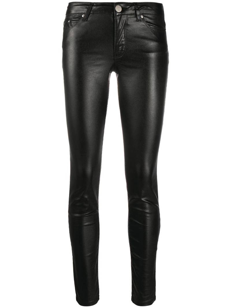 Karl Lagerfeld skinny metallic denim pants - Black von Karl Lagerfeld