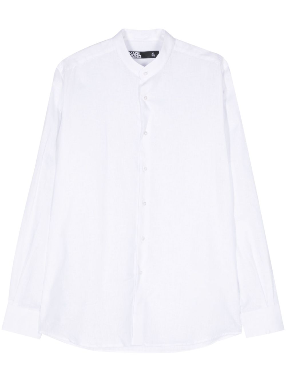 Karl Lagerfeld slub-texture shirt - White von Karl Lagerfeld