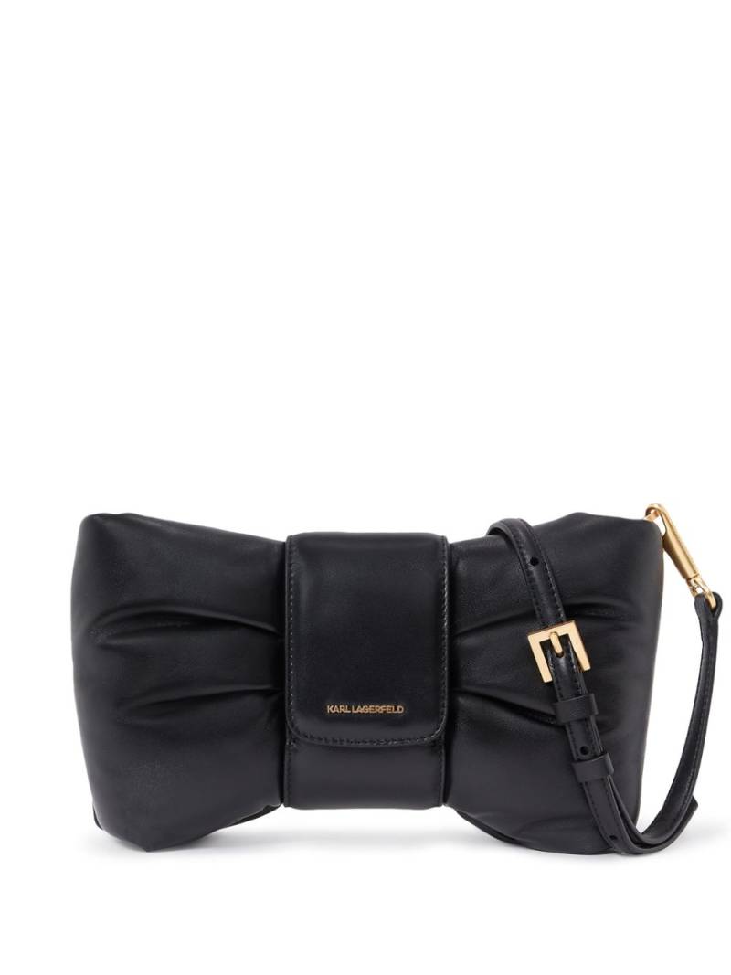 Karl Lagerfeld small KL Studio Bow cross body bag - Black von Karl Lagerfeld