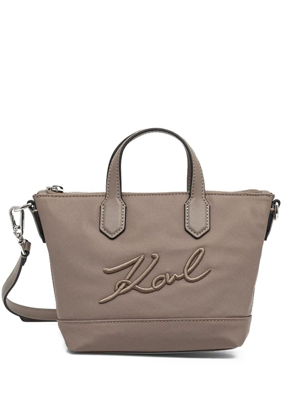 Karl Lagerfeld small K/Signature tote bag - Grey von Karl Lagerfeld