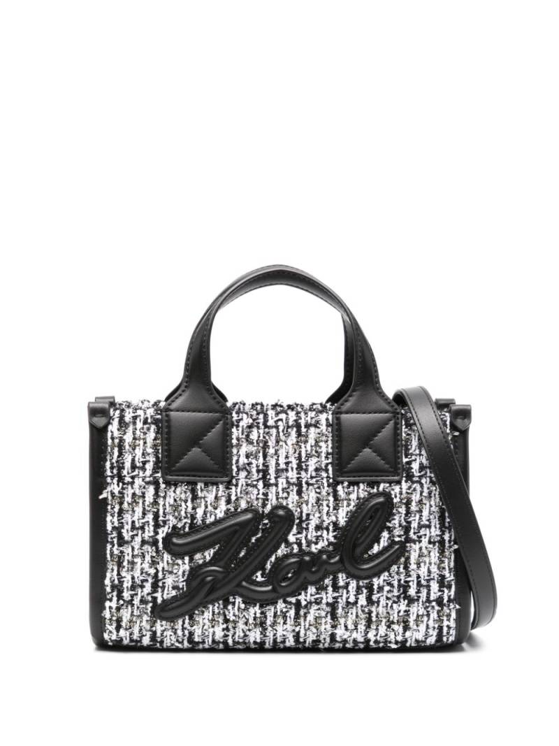 Karl Lagerfeld small K/Skuare tote bag - Black von Karl Lagerfeld