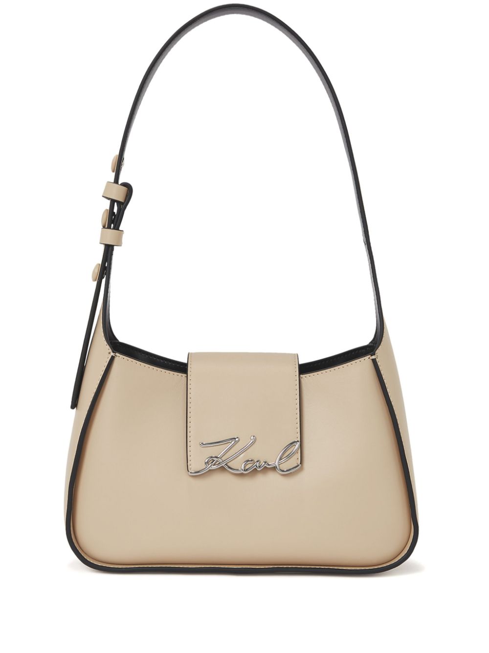 Karl Lagerfeld small Signature shoulder bag - Neutrals von Karl Lagerfeld