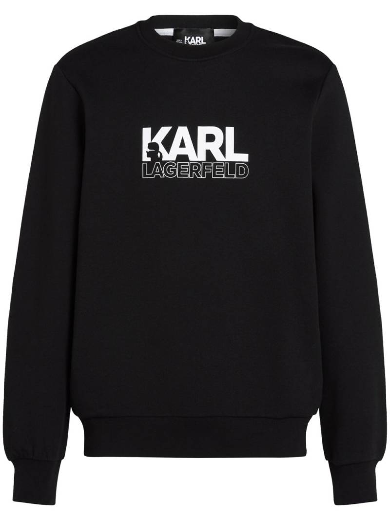 Karl Lagerfeld stack-logo sweatshirt - Black von Karl Lagerfeld