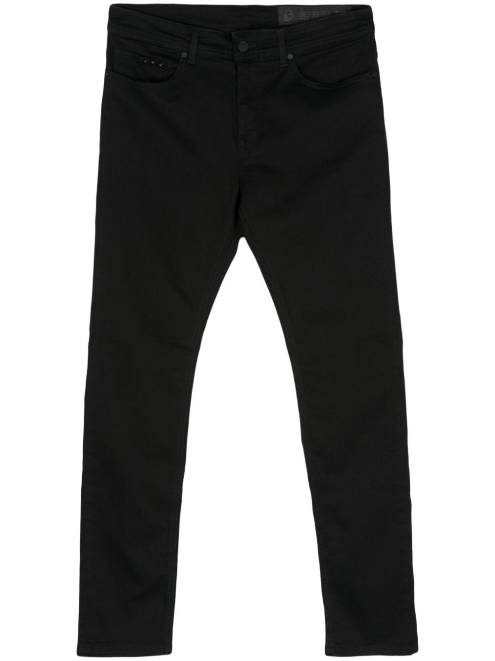 Karl Lagerfeld stud-embellished regular trousers - Black von Karl Lagerfeld