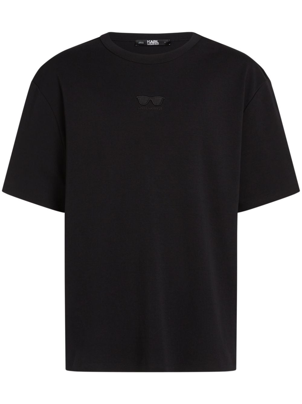 Karl Lagerfeld sunglasses-print organic-cotton T-shirt - Black von Karl Lagerfeld