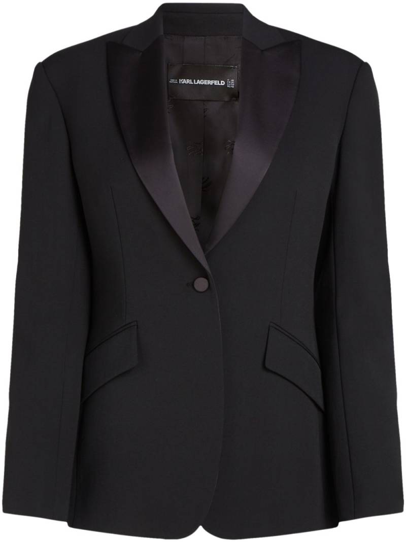 Karl Lagerfeld KL Studio tailored blazer - Black von Karl Lagerfeld