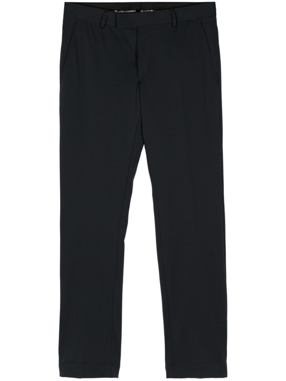 Karl Lagerfeld tailored-cut jersey trousers - Blue von Karl Lagerfeld