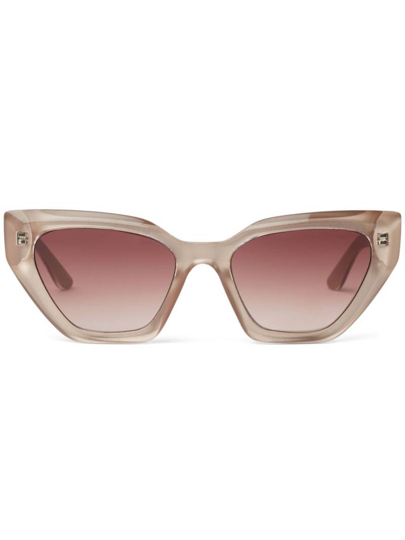 Karl Lagerfeld translucent cat-eye sunglasses - Neutrals von Karl Lagerfeld