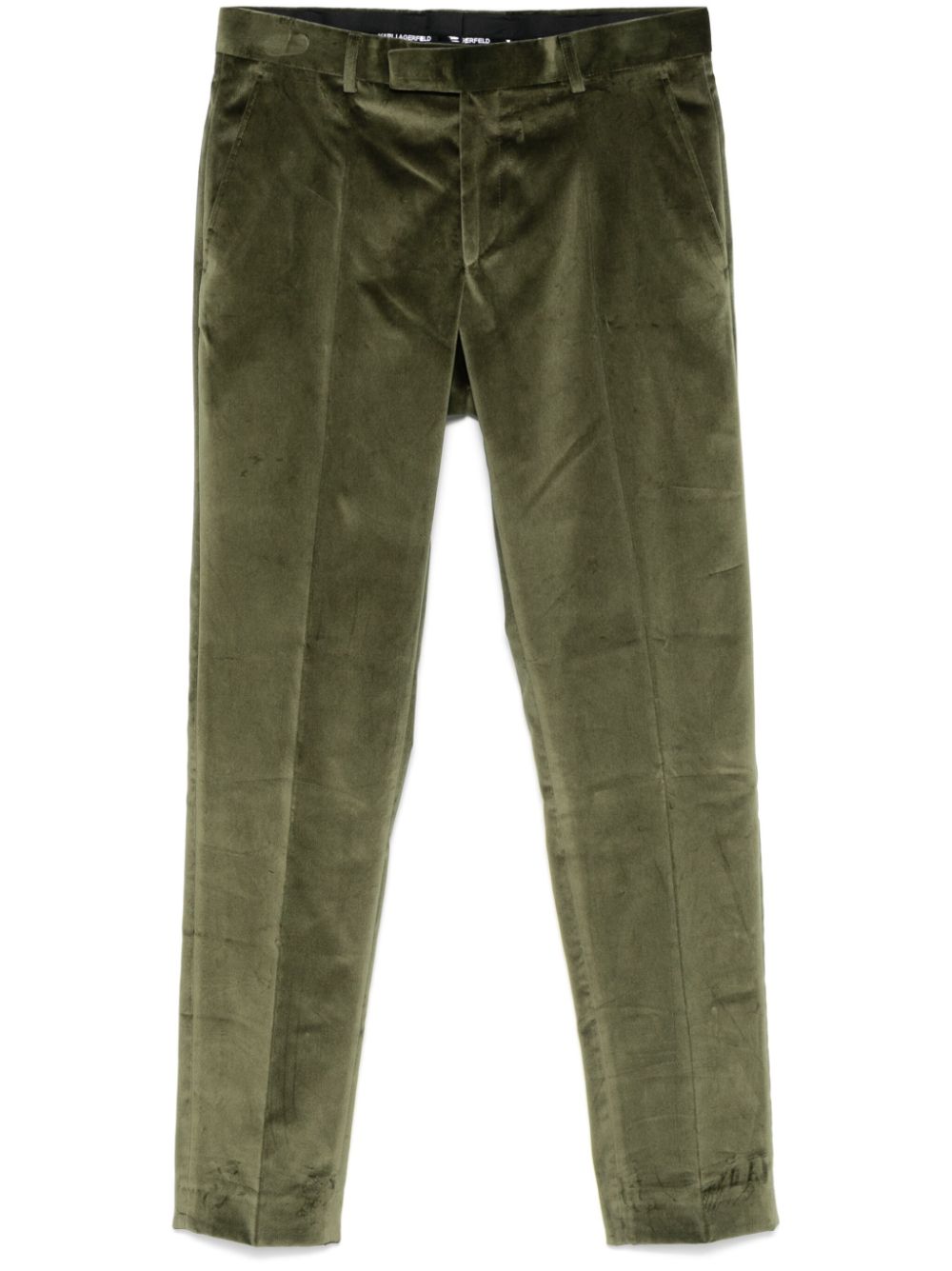 Karl Lagerfeld velvet trousers - Green von Karl Lagerfeld