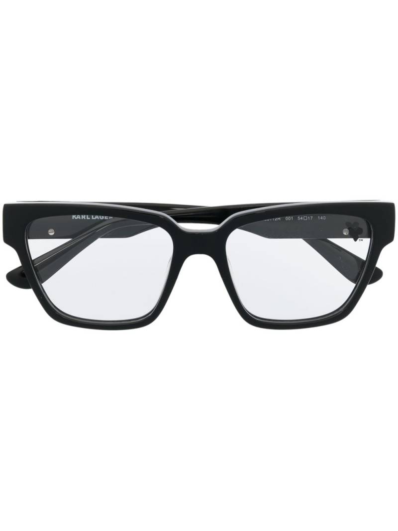 Karl Lagerfeld wayfarer-frame glasses - Black von Karl Lagerfeld