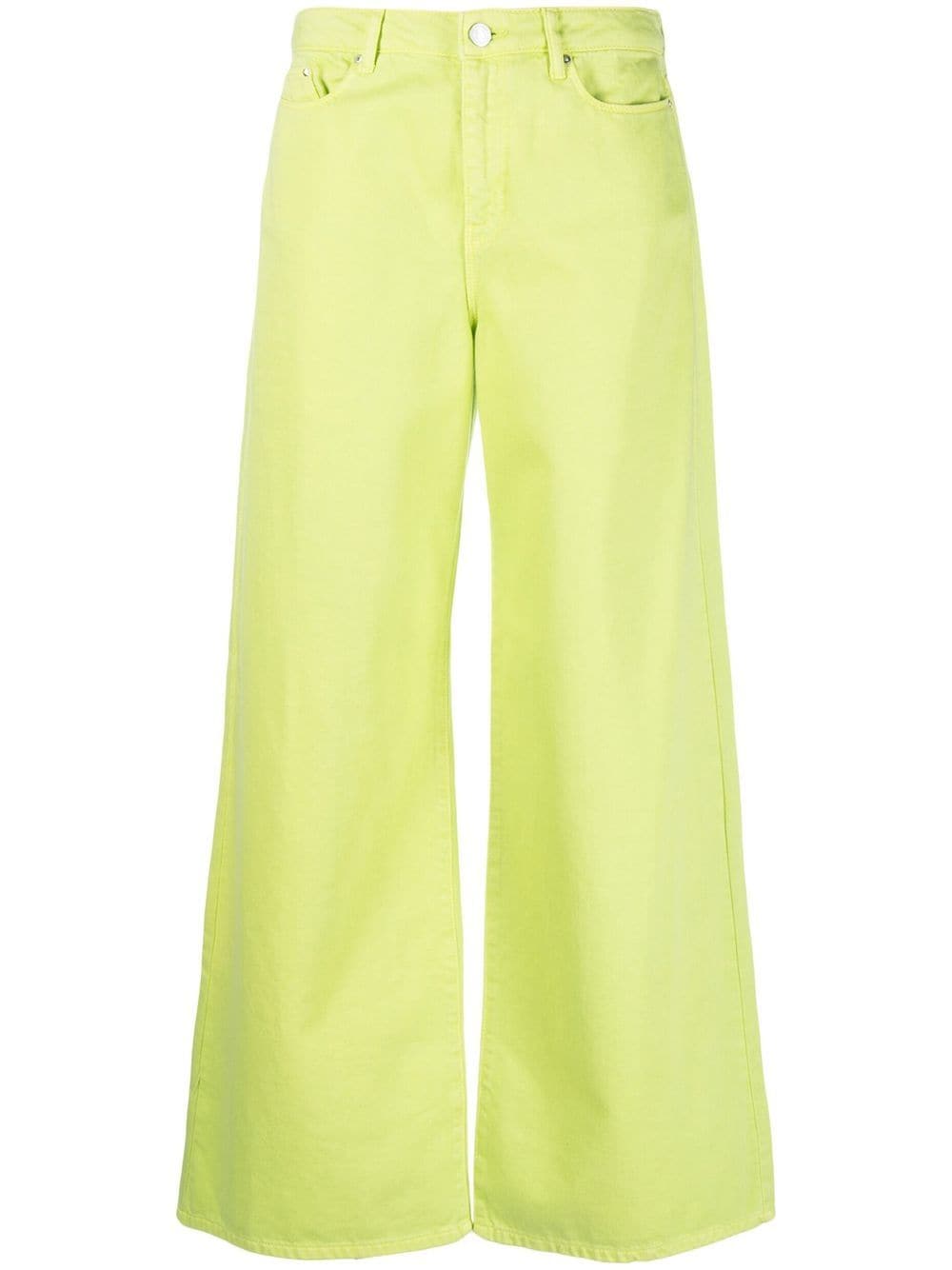 Karl Lagerfeld wide-leg high-waist jeans - Green von Karl Lagerfeld