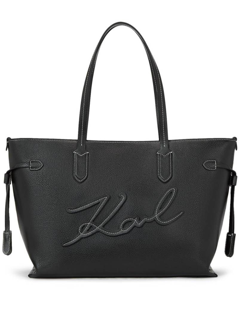 Karl Lagerfeld x Amber Valletta Mirum tote bag - Black von Karl Lagerfeld