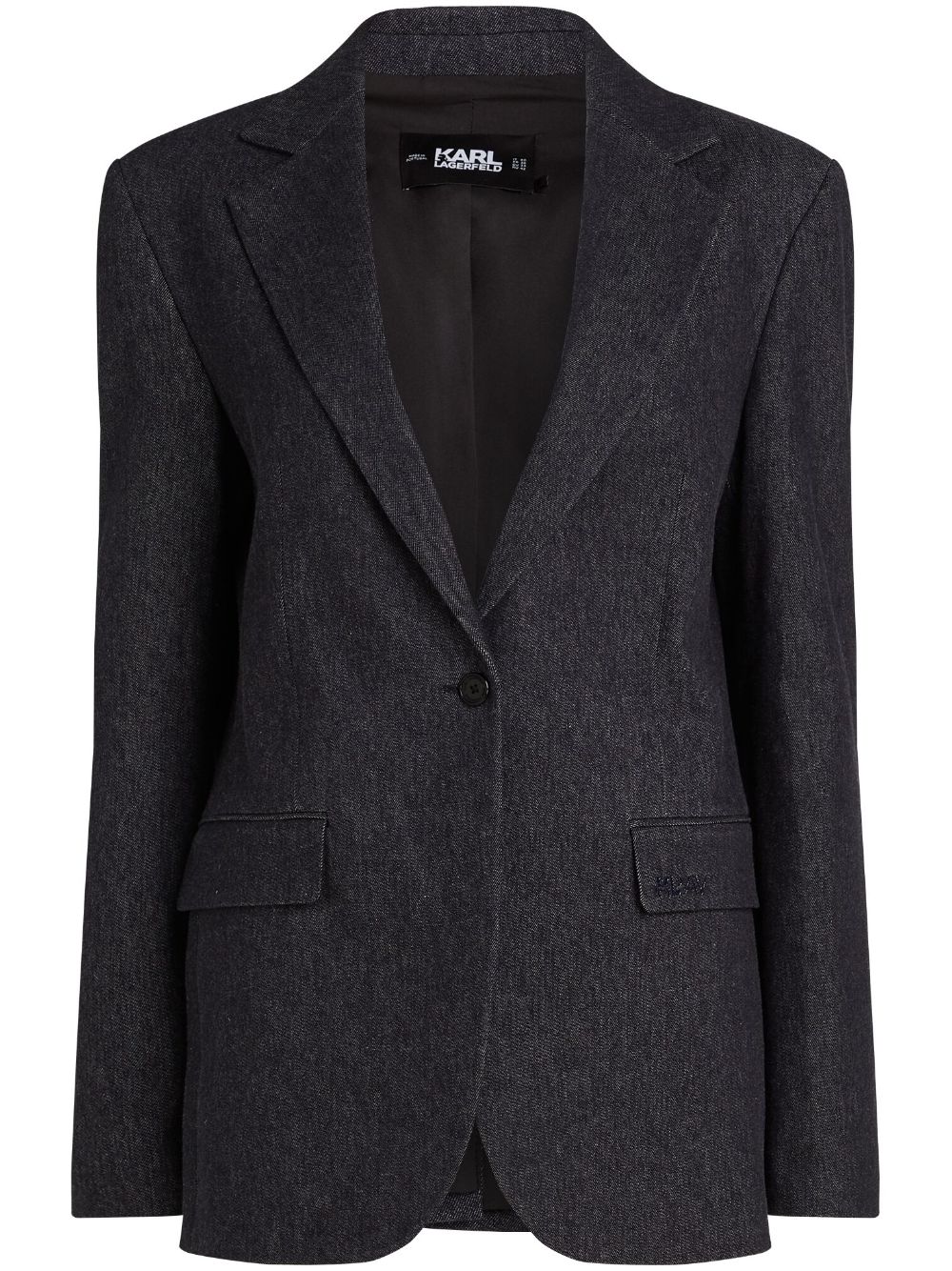 Karl Lagerfeld x Amber Valletta Denim Look blazer - Black von Karl Lagerfeld