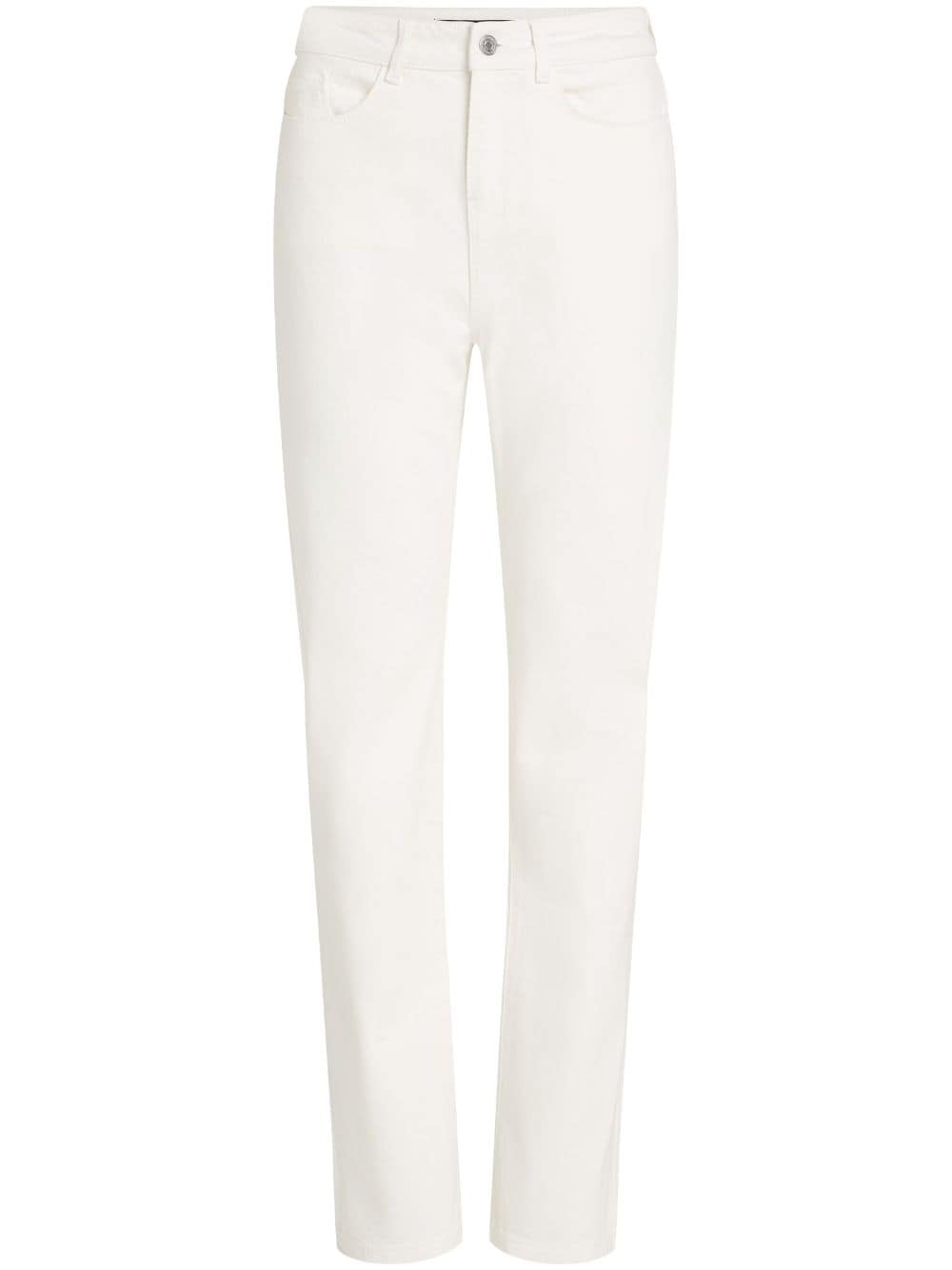 Karl Lagerfeld x Amber Valletta high-rise jeans - White von Karl Lagerfeld