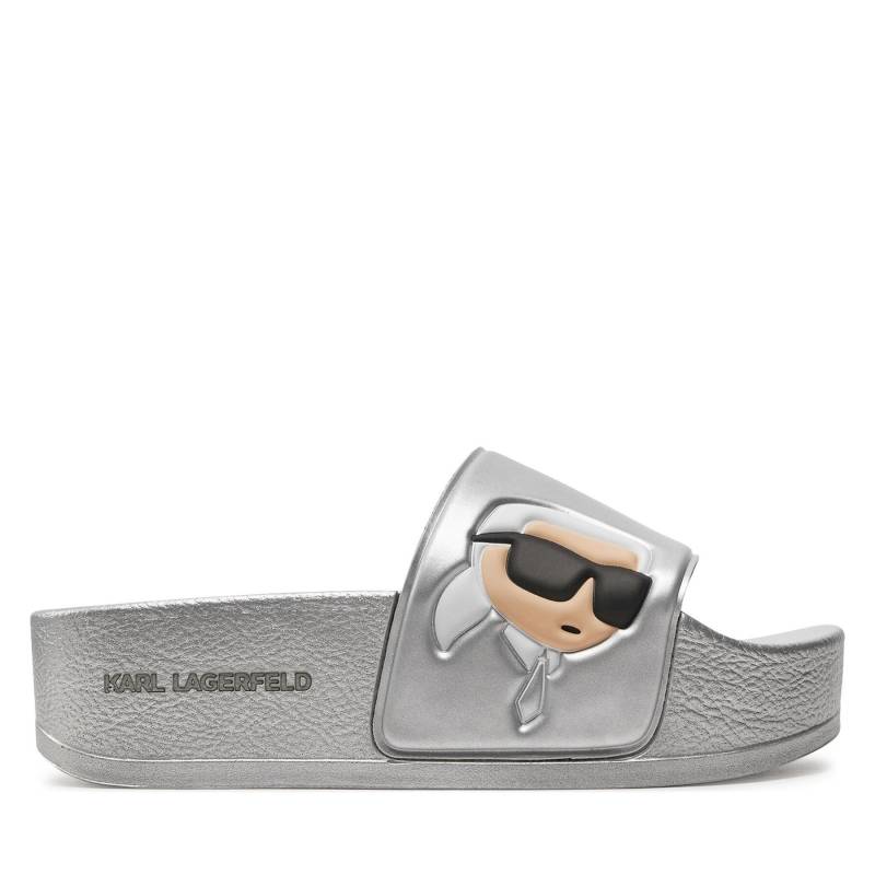 Pantoletten KARL LAGERFELD KL80805N Silberfarben von Karl Lagerfeld