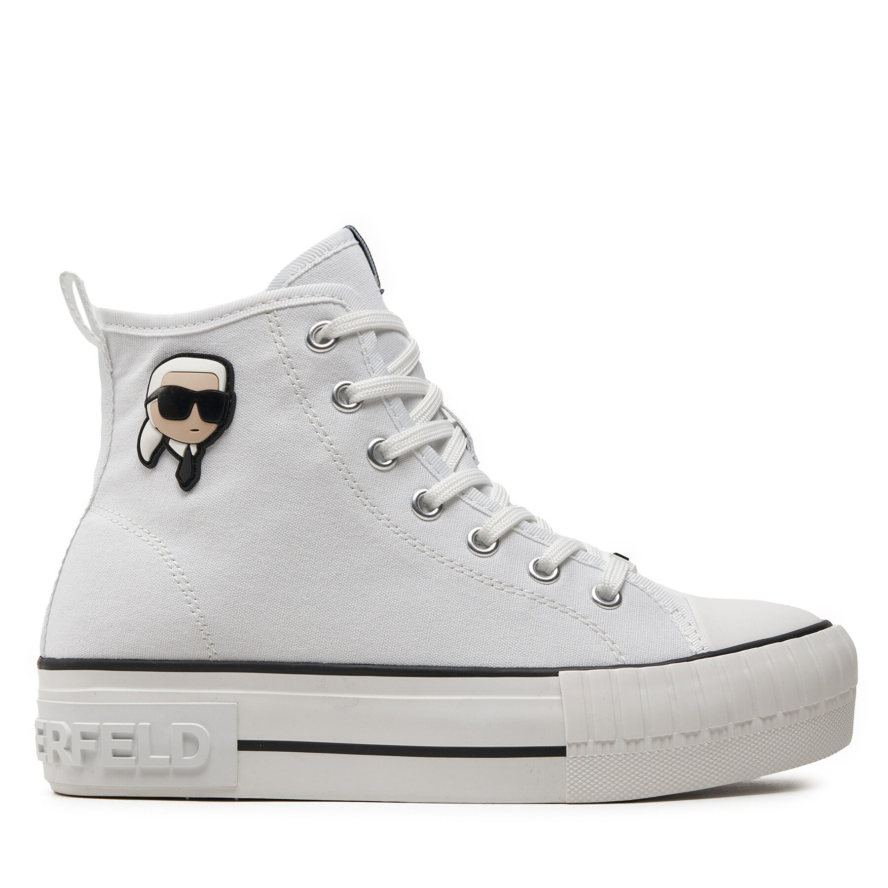 Sneakers aus Stoff KARL LAGERFELD KL60444 Weiß von Karl Lagerfeld