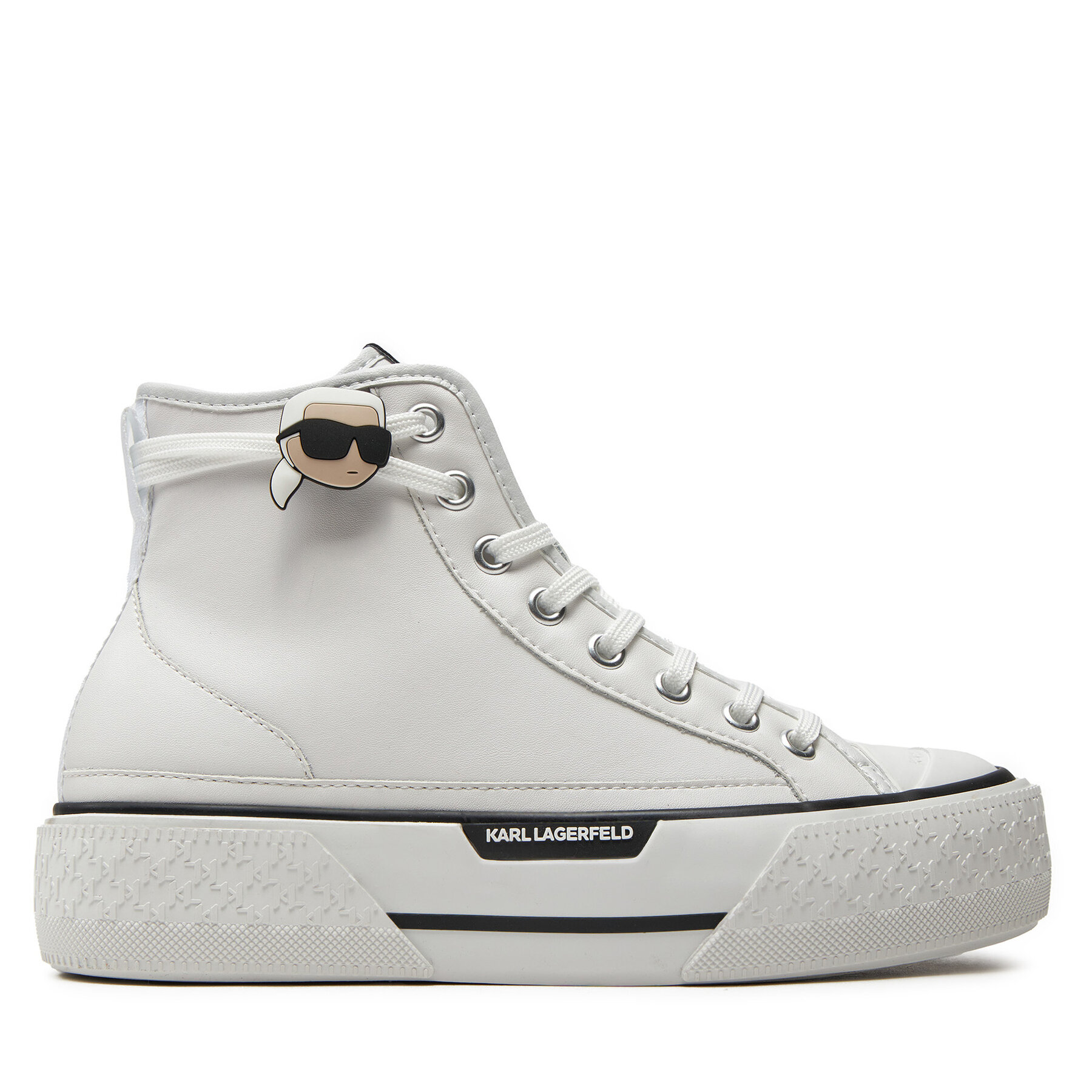 Sneakers aus Stoff KARL LAGERFELD KL60640 Weiß von Karl Lagerfeld